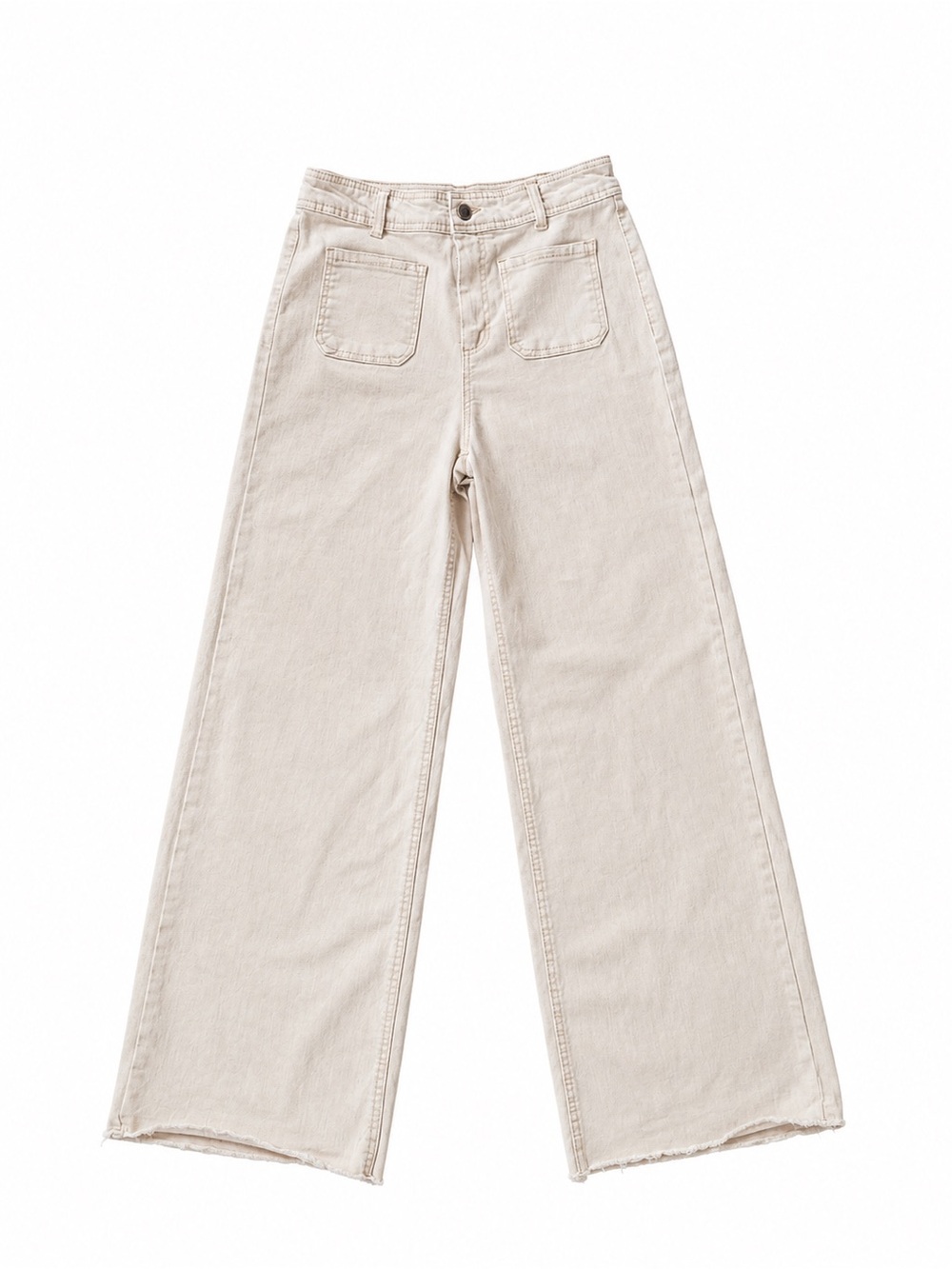Oat New York Wide-Leg Pants in Cream